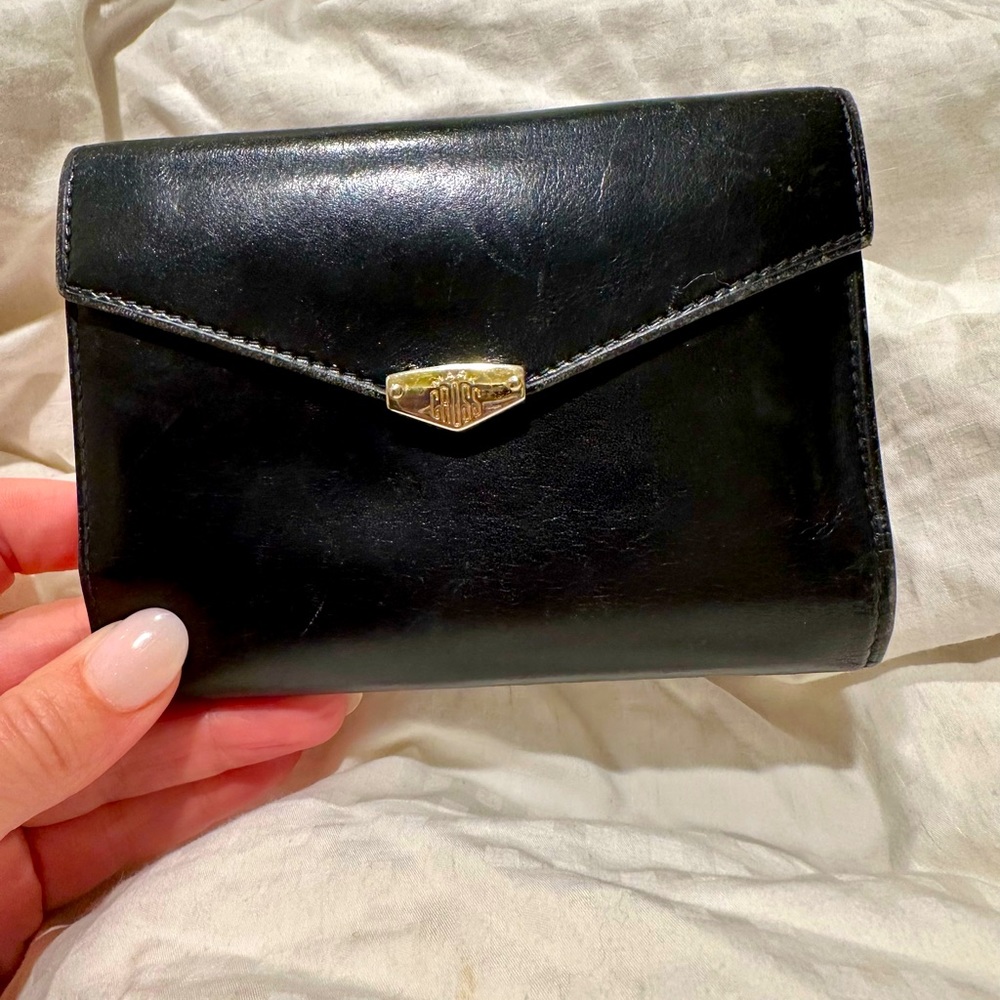 Mark Cross leather wallet.